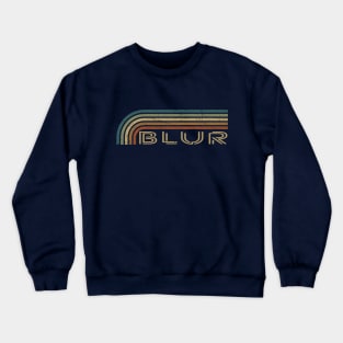 Blur retro Stripes Crewneck Sweatshirt